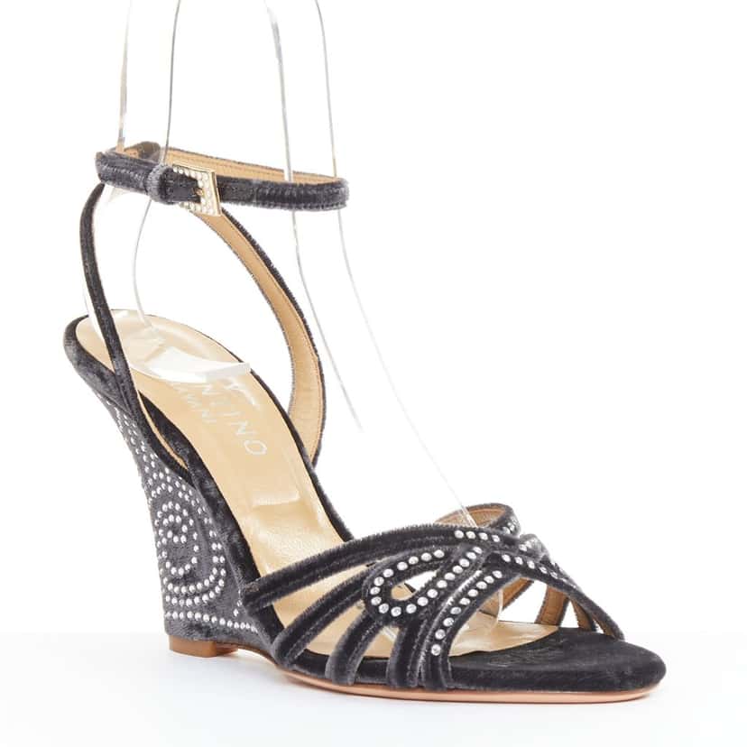 Valentino Product Grey Velvet Very good condition - Back View