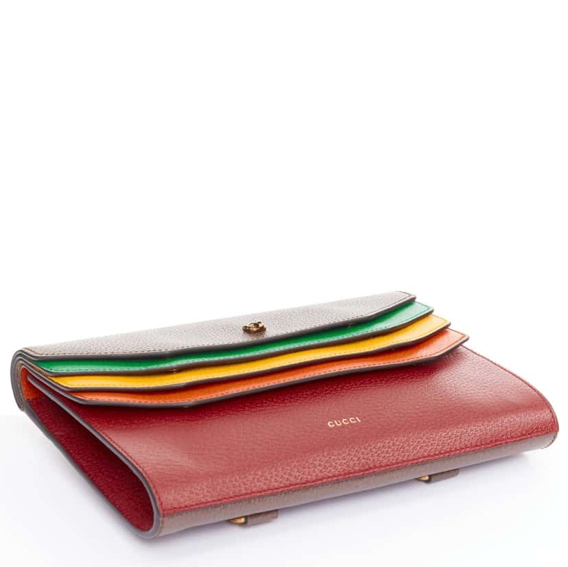 Gucci Totem Clutch MultiColor Leather Good condition - Box View