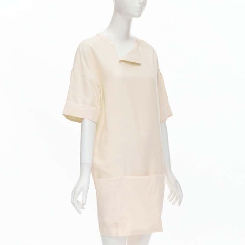 The Row Triple Pocket Dress Beige Silk Very good condition - Inside View