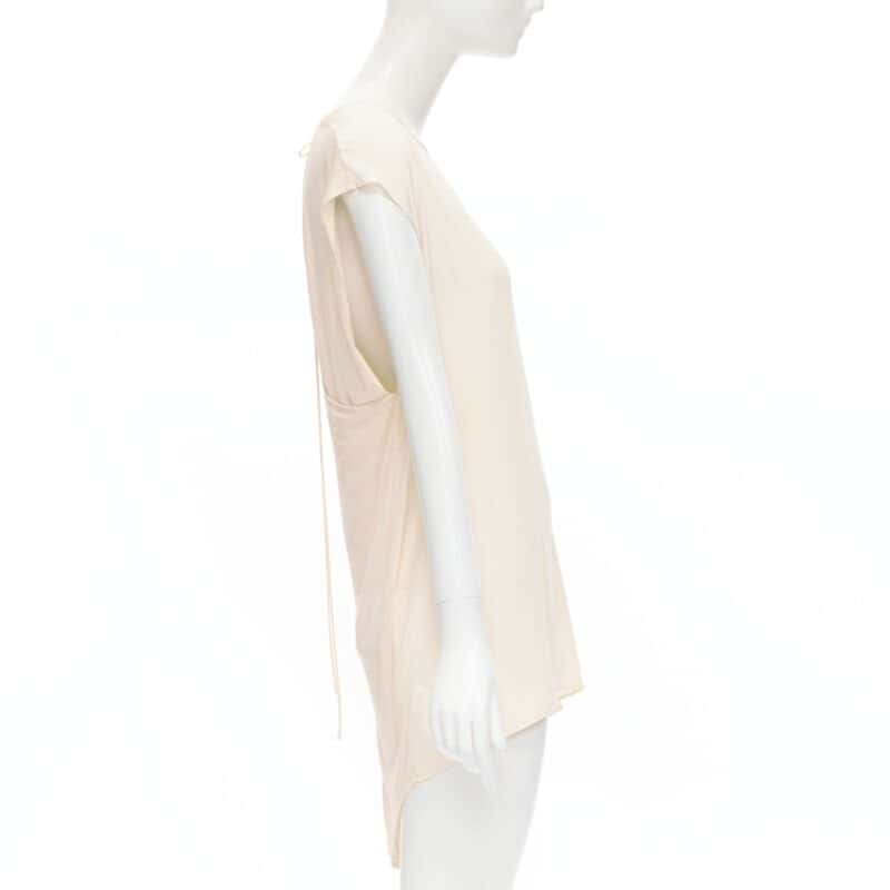 The Row Silk Modal Vest Beige Silk Never worn - Model View