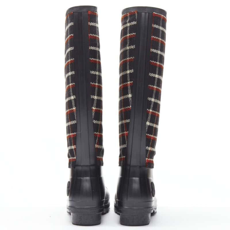 Moncler Gradient Platform Boots Black Rubber Never worn - Box View