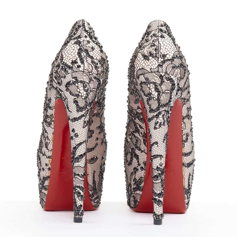 Christian Louboutin Stardust 160 Pink Silk Very good condition - Box View