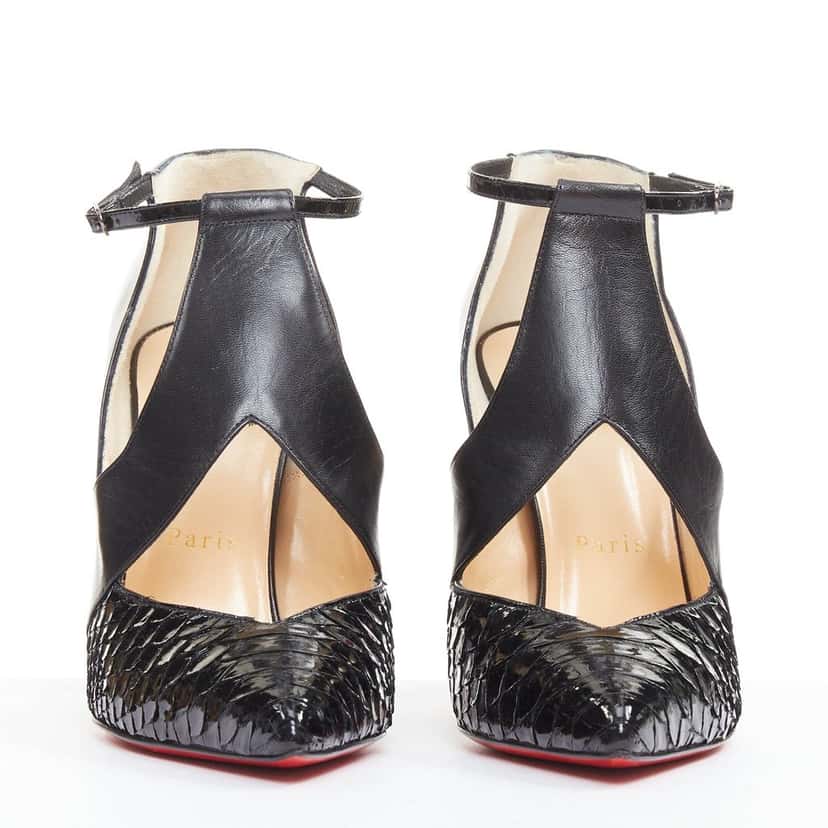 Christian Louboutin Dictata 100 Black Leather Very good condition - Inside View