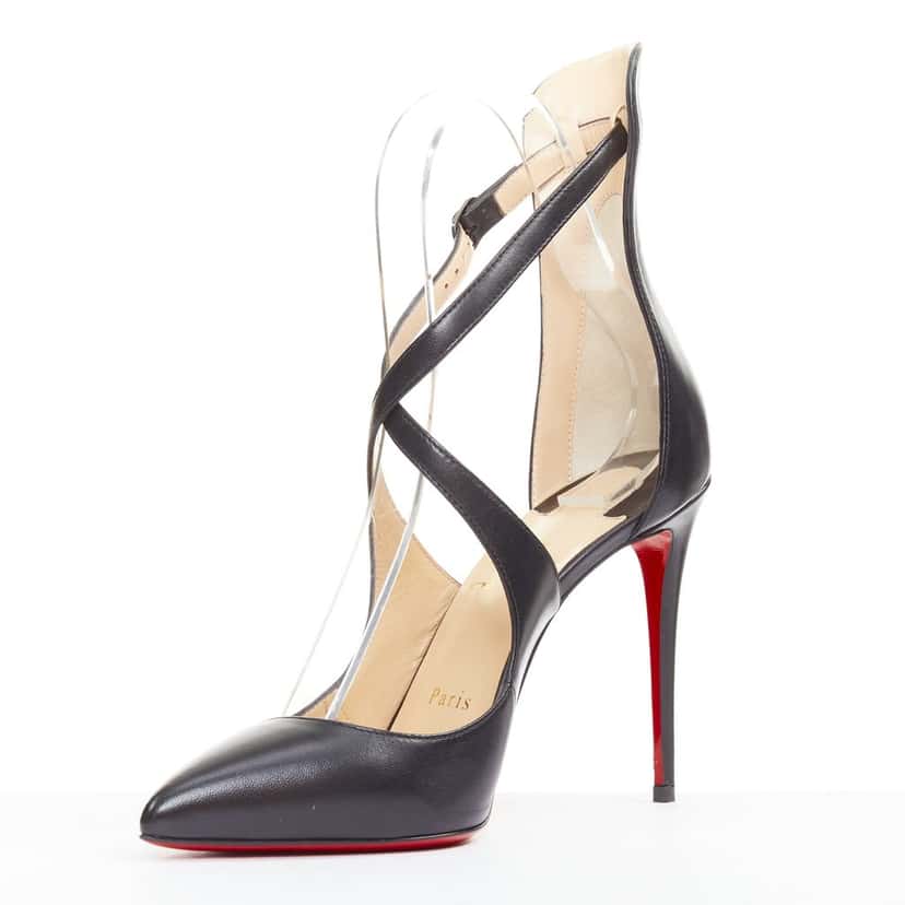 Christian Louboutin Marlenarock 100 Black Leather Very good condition - Model View