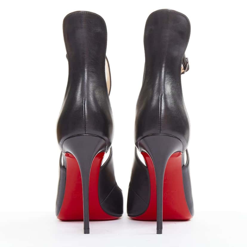 Christian Louboutin Marlenarock 100 Black Leather Very good condition - Box View