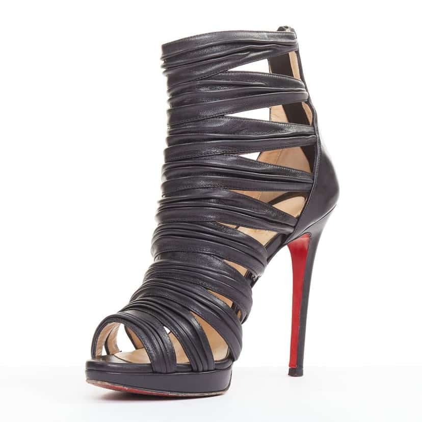 Christian Louboutin Tinazata 120 Black Leather Very good condition - Model View