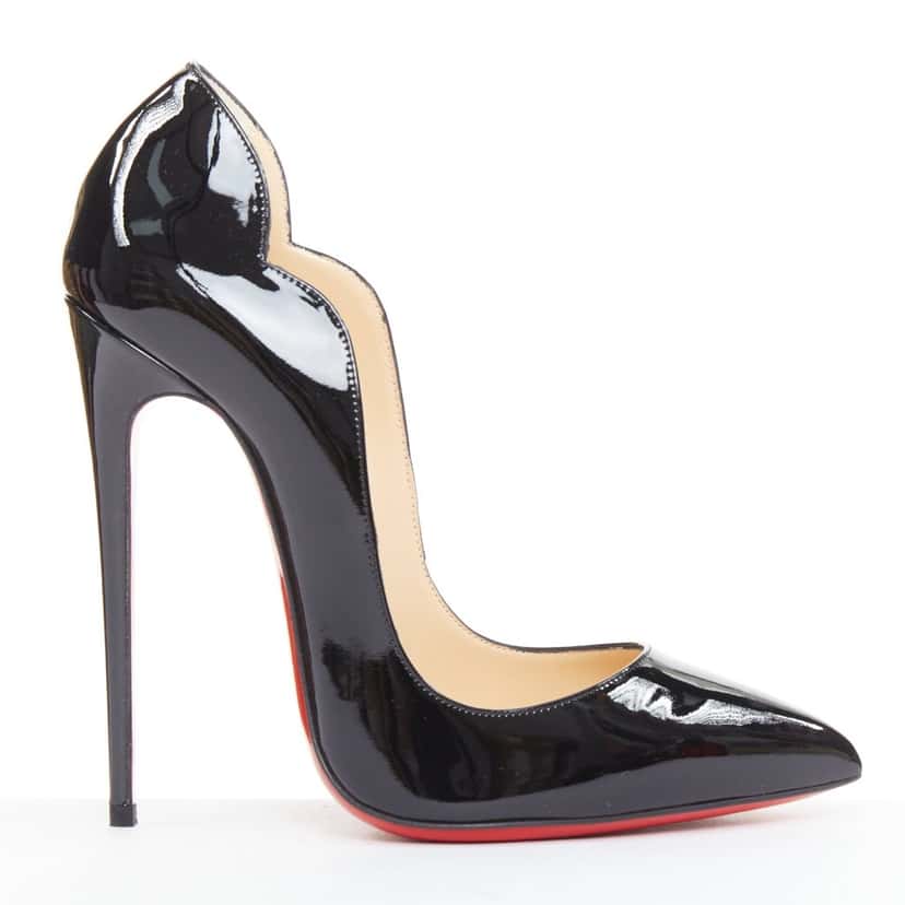 Christian Louboutin Hot Chick 130 Black Leather Very good condition - Front View