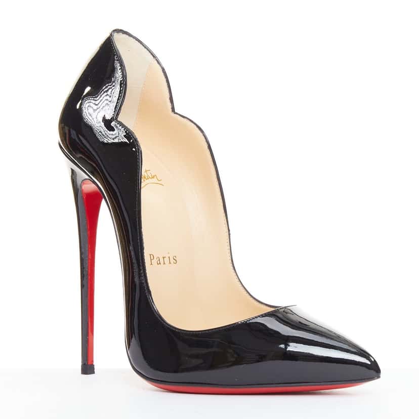 Christian Louboutin Hot Chick 130 Black Leather Very good condition - Back View