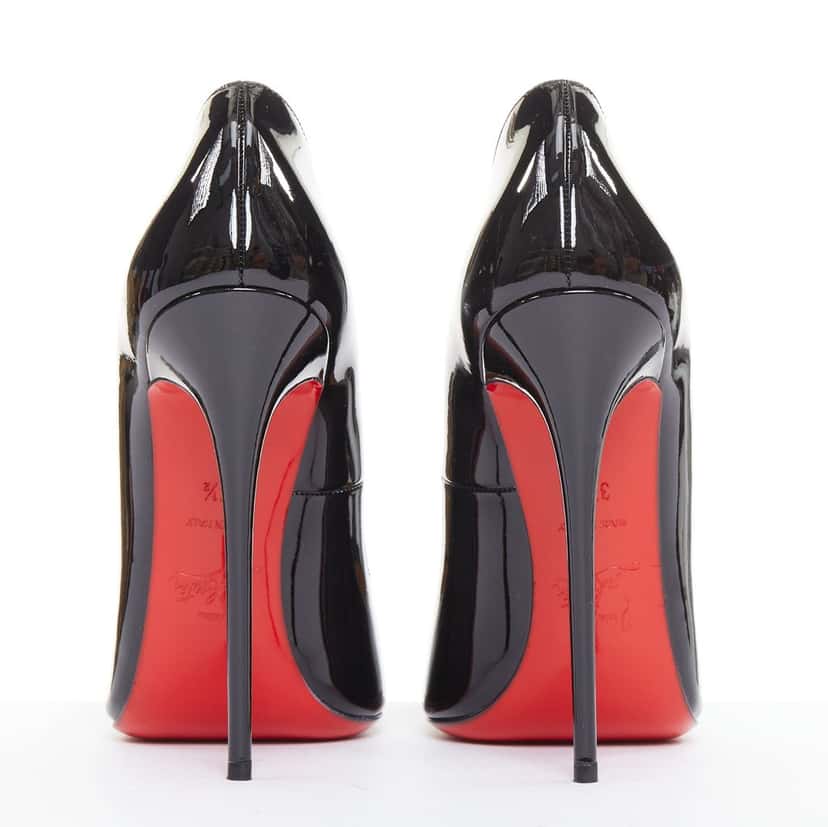 Christian Louboutin Hot Chick 130 Black Leather Very good condition - Box View