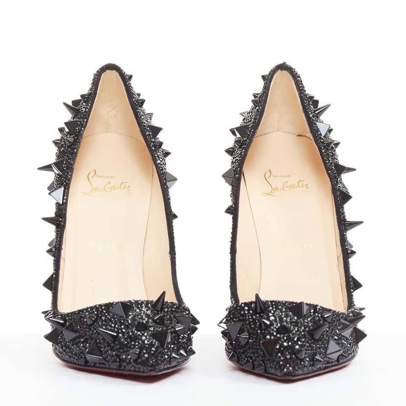 Christian Louboutin Pigalili 120 Black Leather Very good condition - Inside View