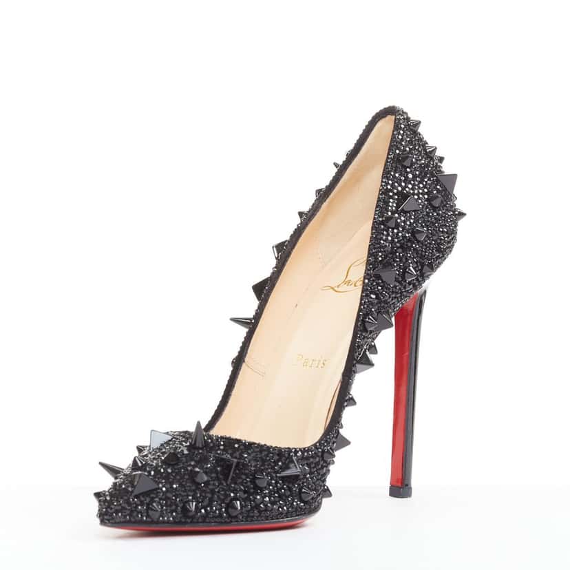 Christian Louboutin Pigalili 120 Black Leather Very good condition - Model View