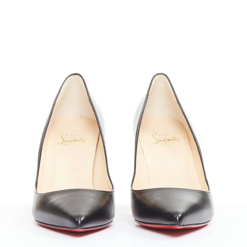 Christian Louboutin Apostrophy Pump 85 Kid Black Leather Very good condition - Inside View