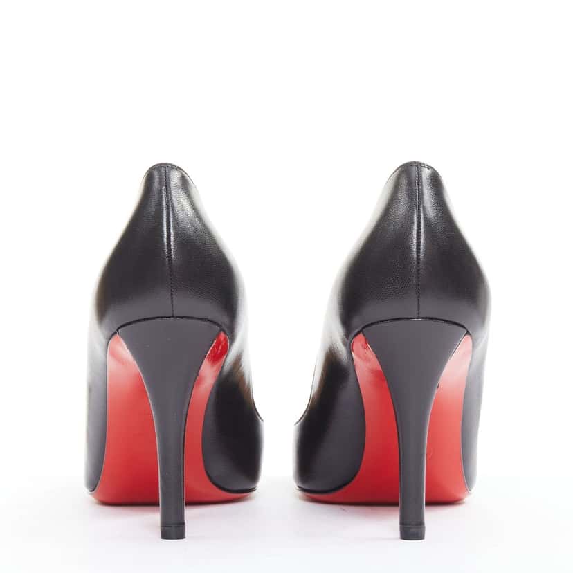 Christian Louboutin Apostrophy Pump 85 Kid Black Leather Very good condition - Box View