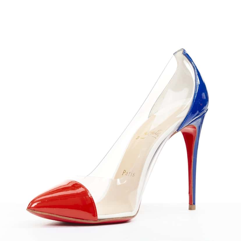 Christian Louboutin Debout 100 Corazon Red Leather Very good condition - Model View