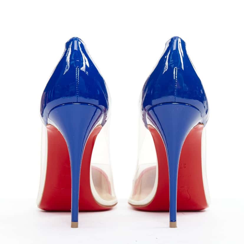 Christian Louboutin Debout 100 Corazon Red Leather Very good condition - Box View