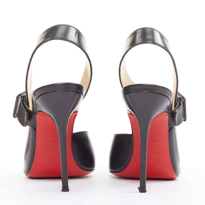 Christian Louboutin Miyousra 100 Black Leather Good condition - Box View