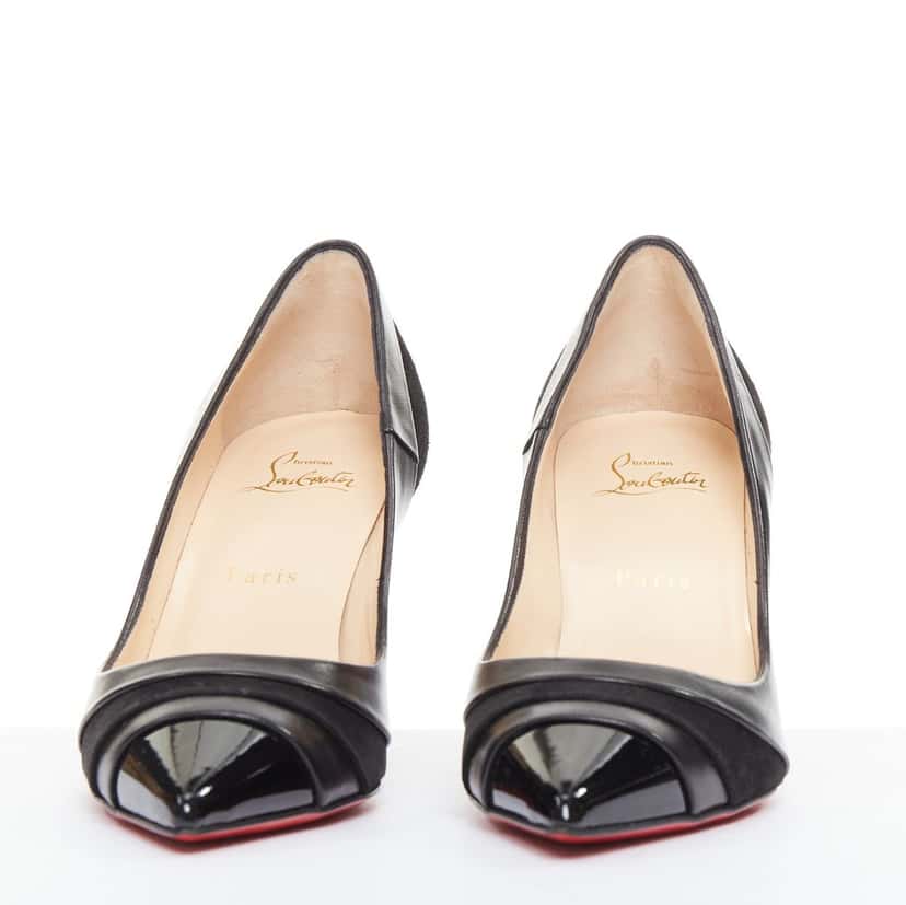 Christian Louboutin Eklectica 85 Black Leather Very good condition - Inside View