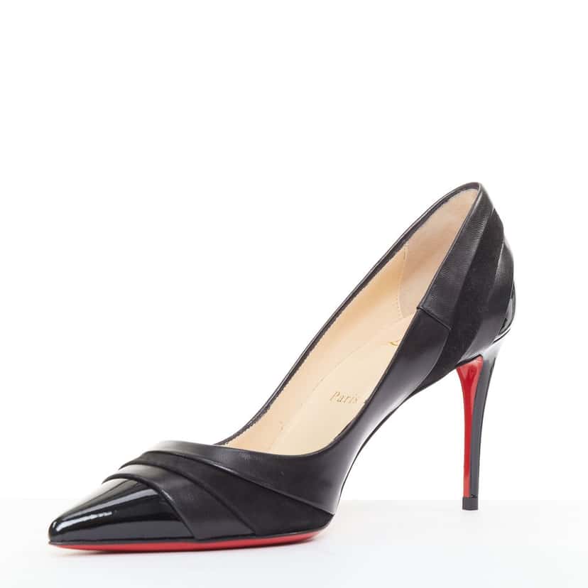 Christian Louboutin Eklectica 85 Black Leather Very good condition - Model View