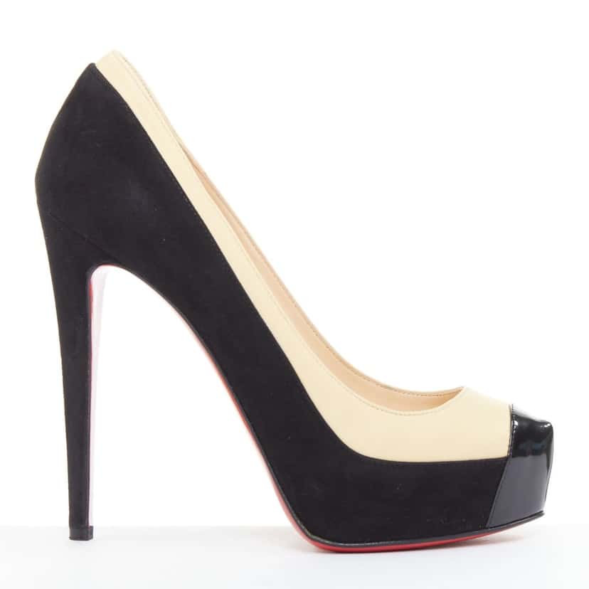 Christian Louboutin Mago 140 Beige Leather Good condition - Back View