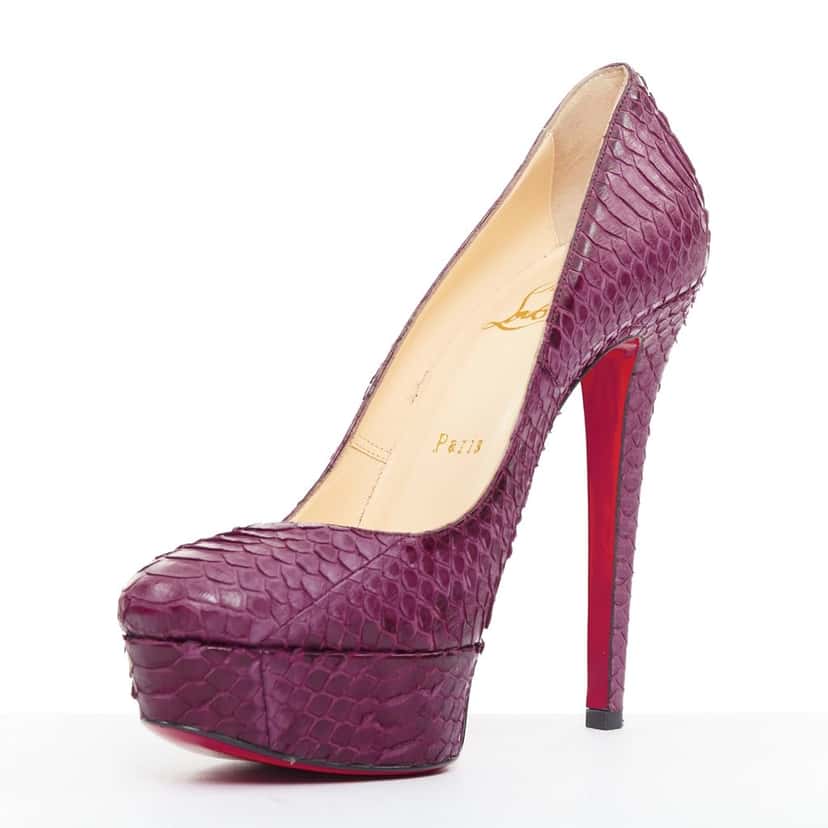 Christian Louboutin Bianca 140 Purple Leather Very good condition - Model View