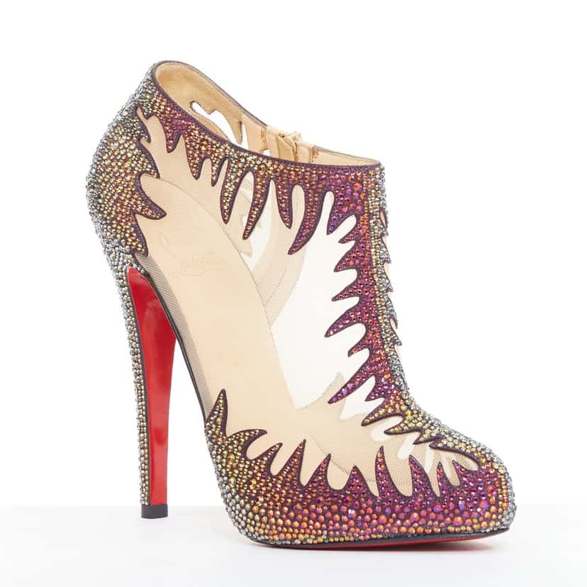 Christian Louboutin Marale Boot 140 MultiColor Leather Very good condition - Front View