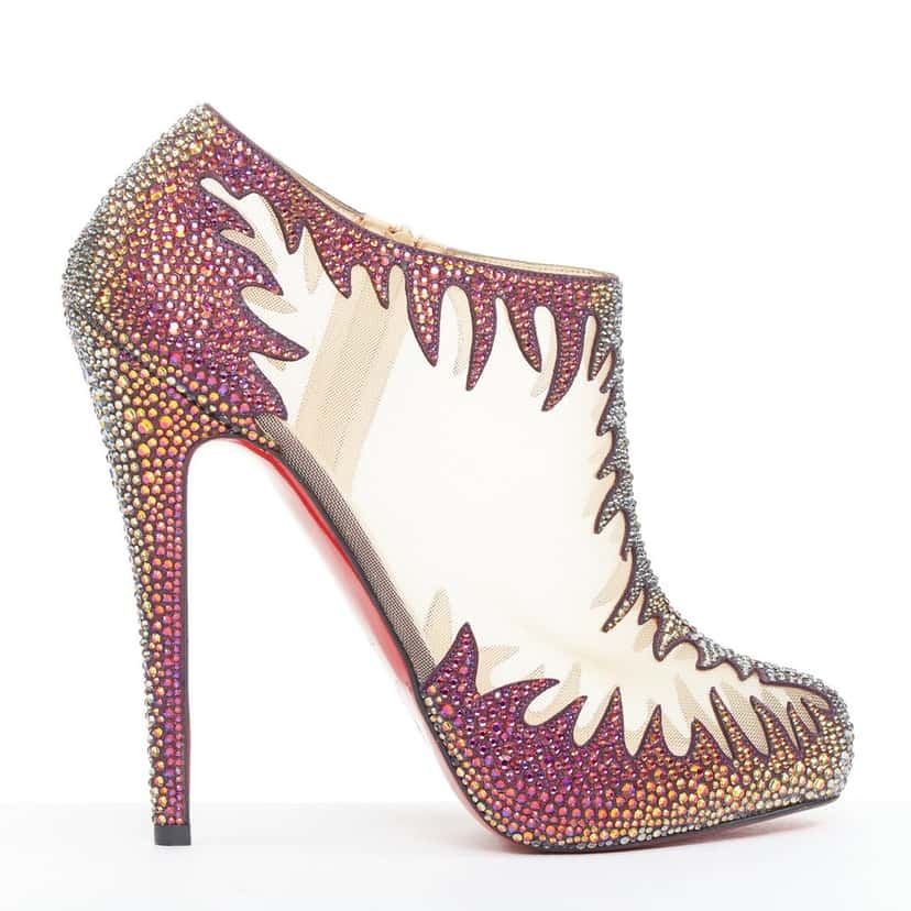 Christian Louboutin Marale Boot 140 MultiColor Leather Very good condition - Back View