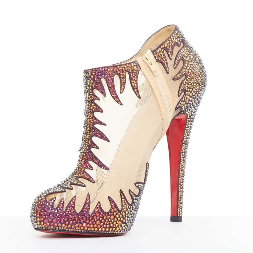 Christian Louboutin Marale Boot 140 MultiColor Leather Very good condition - Model View