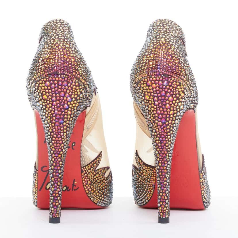 Christian Louboutin Marale Boot 140 MultiColor Leather Very good condition - Box View