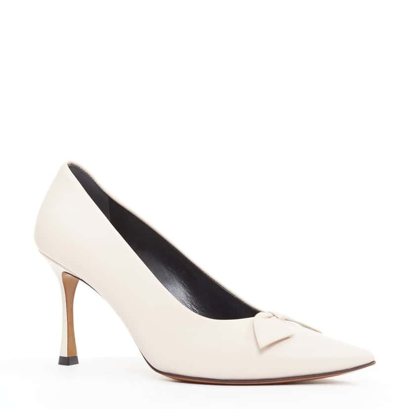 The Row Champagne Pump Bow Pink Leather Very good condition - Back View