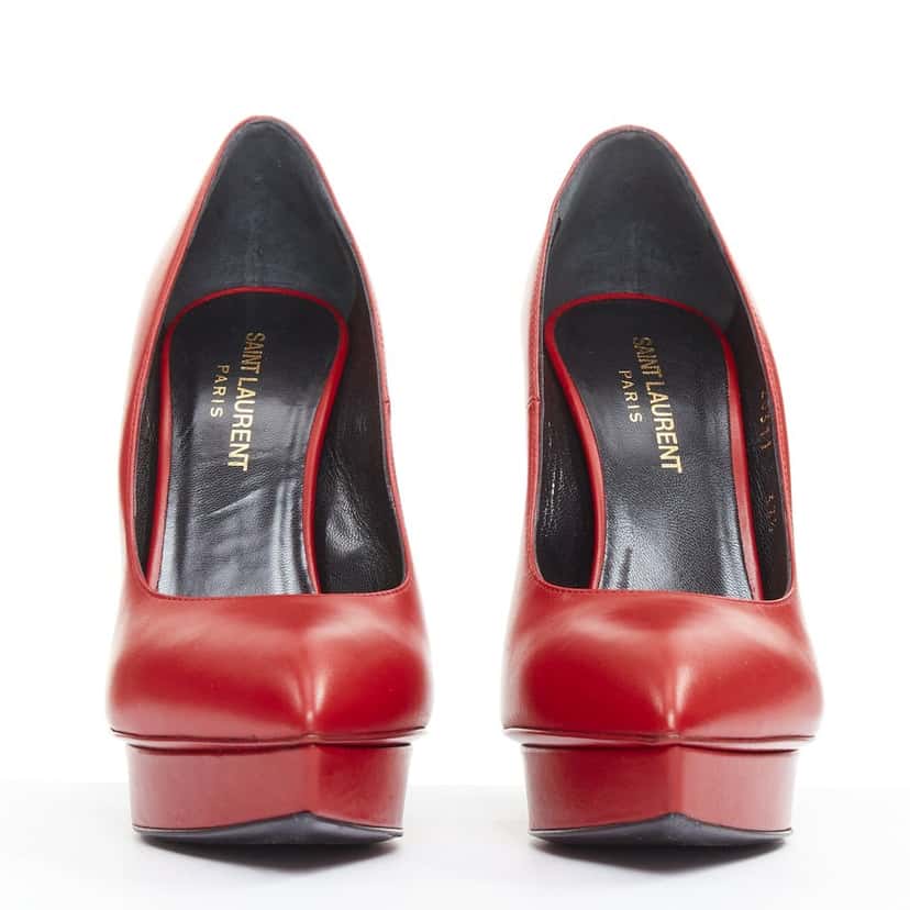 Saint Laurent Janus Rouge Oriente Red Leather Very good condition - Inside View