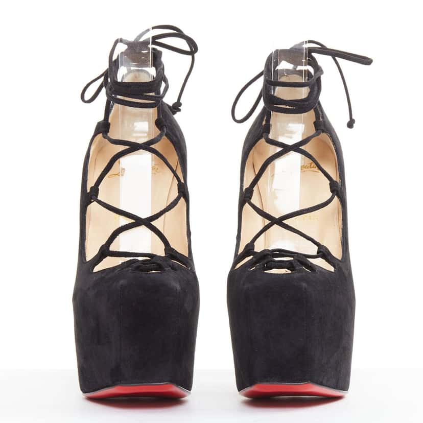 Christian Louboutin Ghildarc 160 Black Leather Very good condition - Inside View