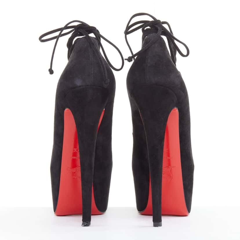 Christian Louboutin Ghildarc 160 Black Leather Very good condition - Box View