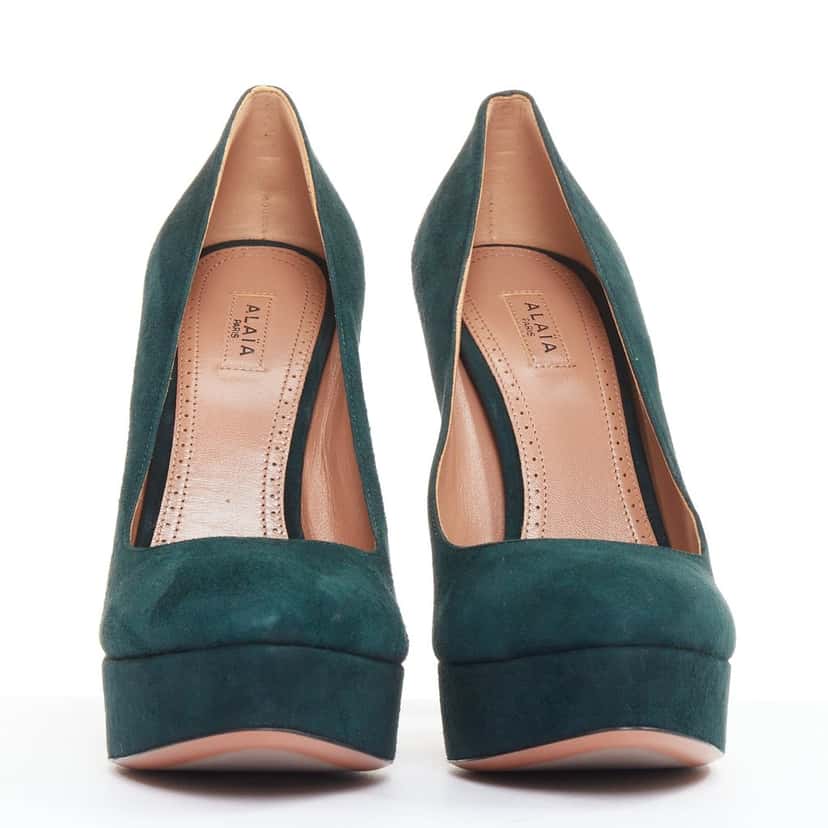 Alaia Product Green Suede Very good condition - Inside View