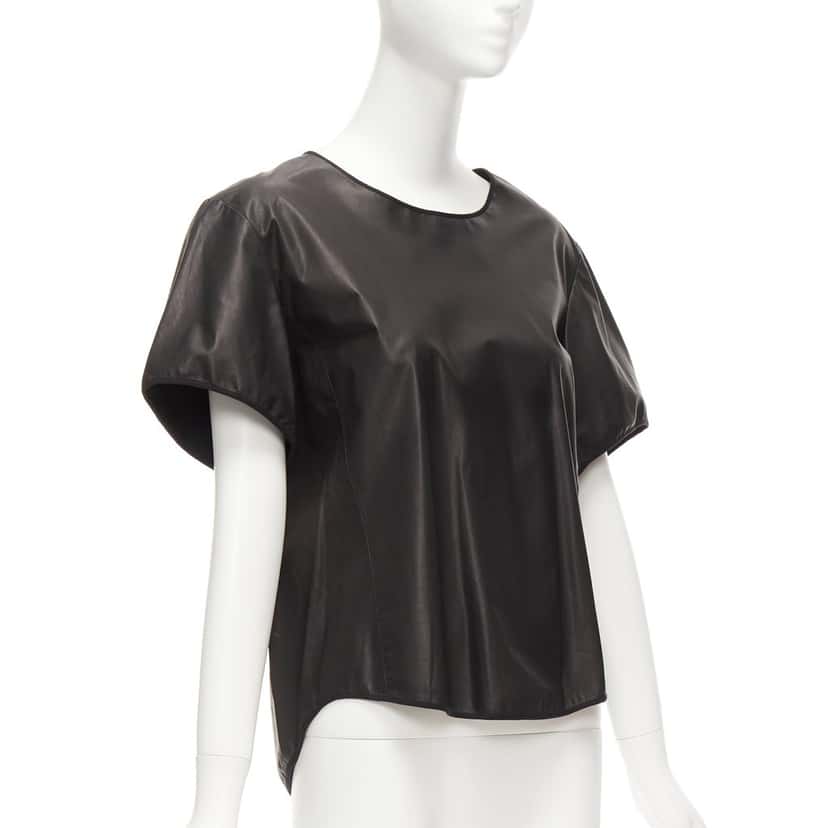 Theory Leather Hi-Low Top Black Leather Very good condition - Inside View