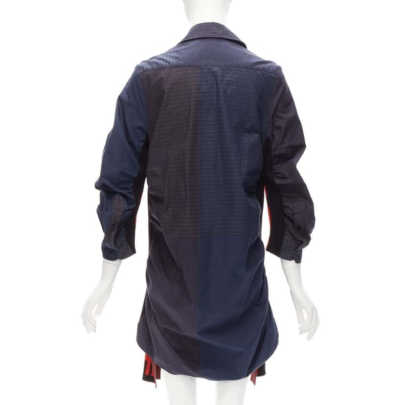 Stella McCartney Deconstructed Shirt Dress Blue Cotton Never worn - Box View