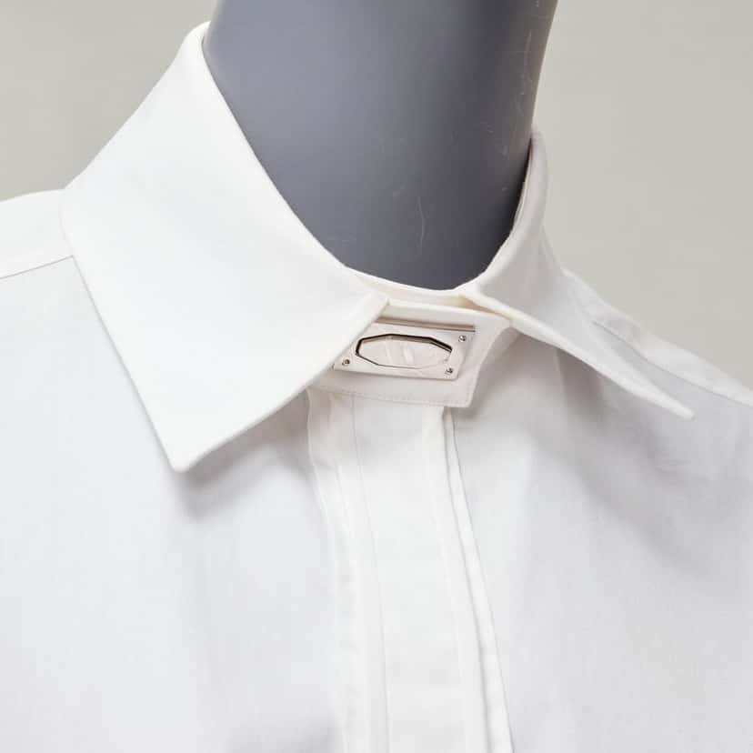 Givenchy Metal Button Shirt White Cotton Very good condition - Back View