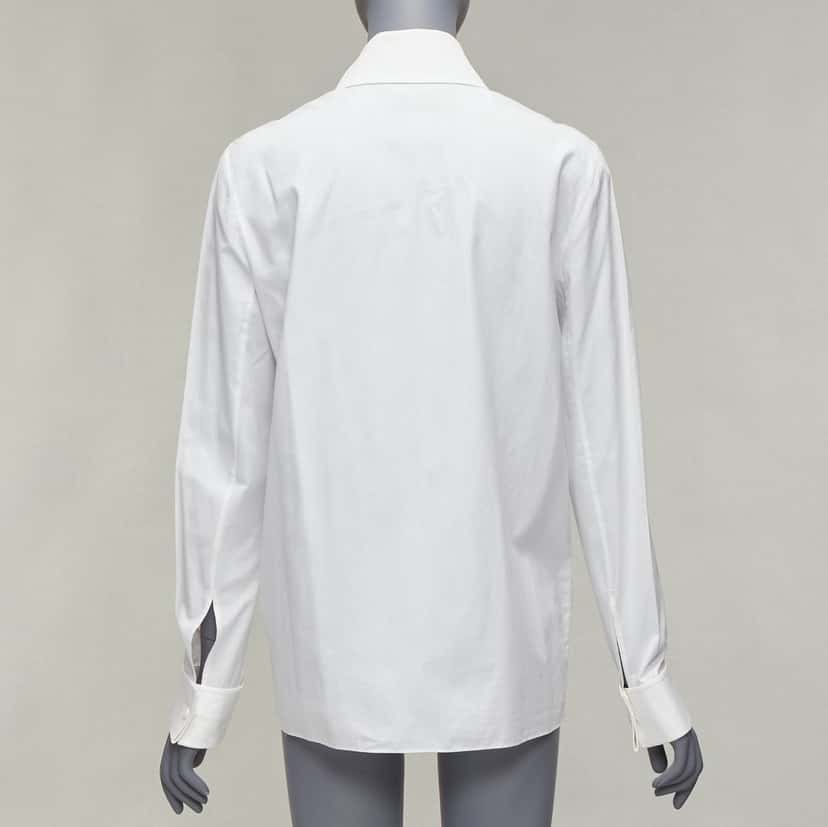 Givenchy Metal Button Shirt White Cotton Very good condition - Box View