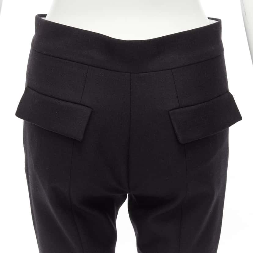 Marni Flared Dress Pants Black Wool Very good condition - Back View