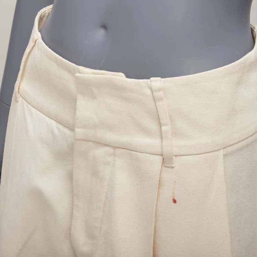 Marni Cargo Pocket Shorts Ecru Cotton Fair condition - Back View