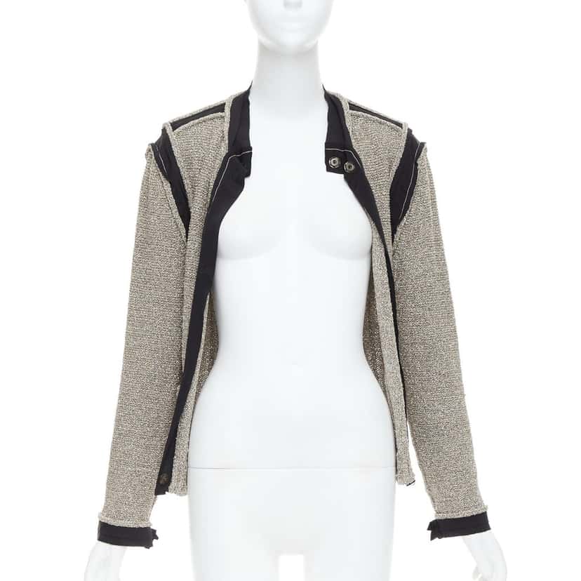 Lanvin Metallic Long Cardigan Gold Polyamide Fair condition - Inside View