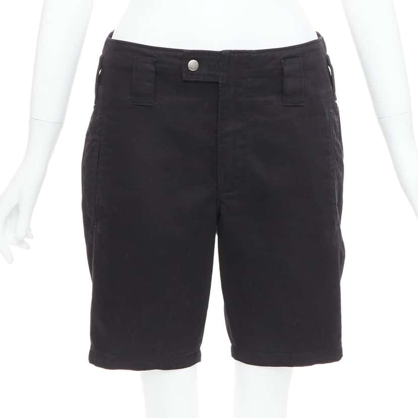 Saint Laurent Floral Capri Shorts Black Cotton Good condition - Front View