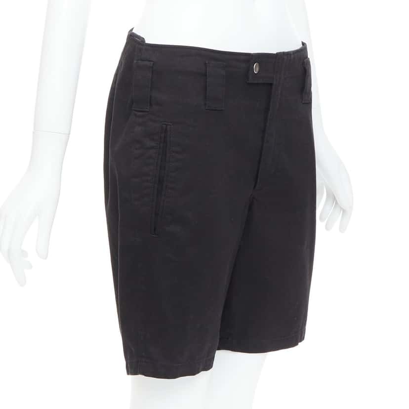 Saint Laurent Floral Capri Shorts Black Cotton Good condition - Inside View