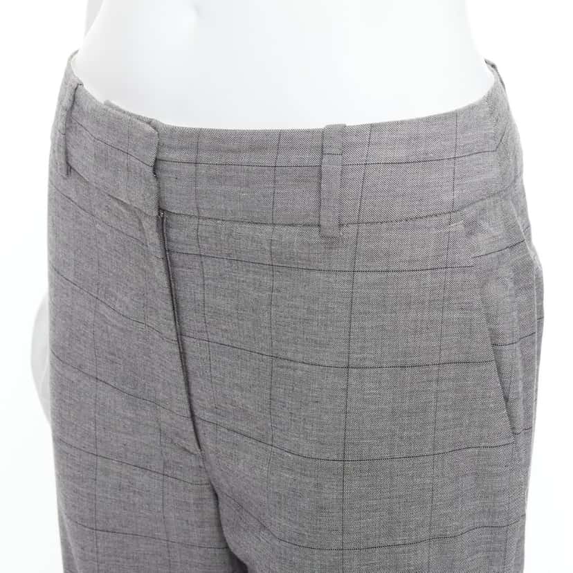Monse Checkered Hem Pants Grey Wool Never worn - Back View
