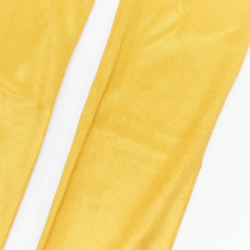 NON SIGNE / UNSIGNED Tan Stud Gloves Gold Very good condition - Model View