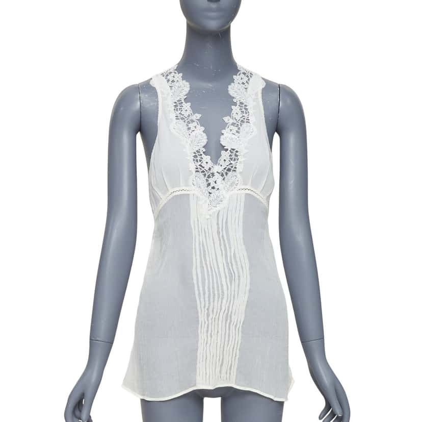 La Perla Product Ecru Silk Very good condition - Front View