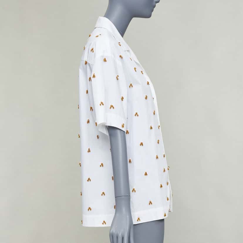 Jacquemus La Chemise Bl√© White Cotton Very good condition - Model View