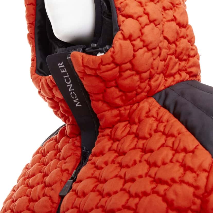 Moncler Soubeyran Orange Wool Very good condition - Back View