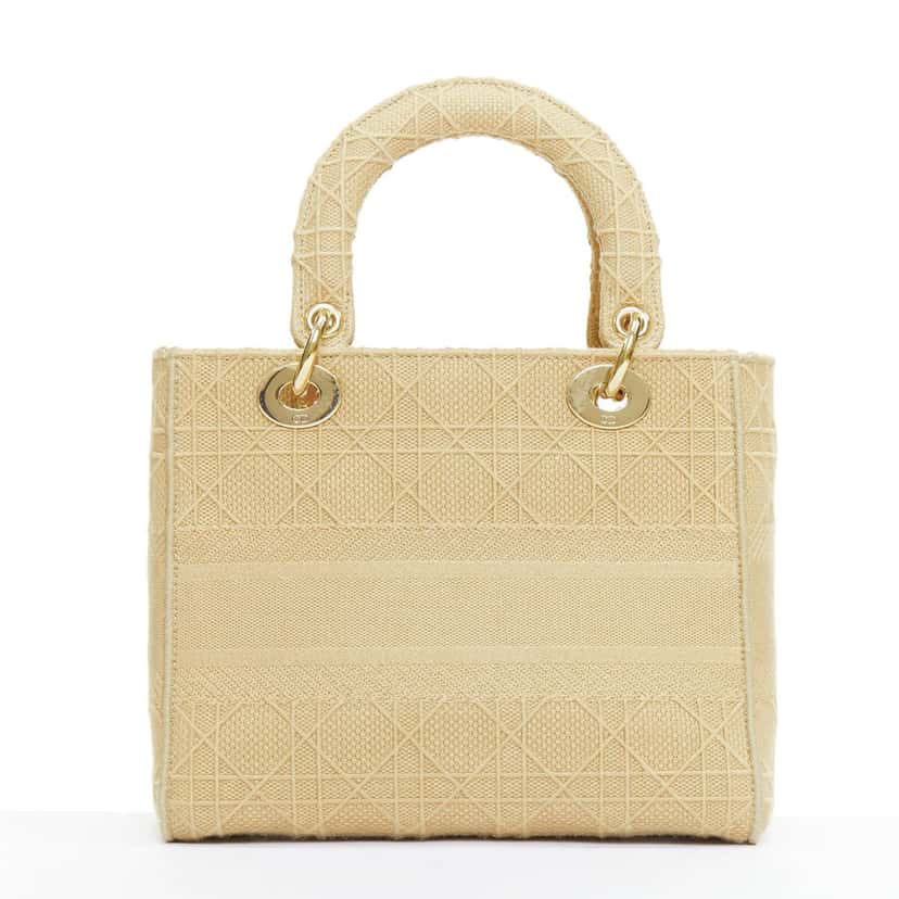 Dior Lady D-Lite Beige Polyester Very good condition - Box View