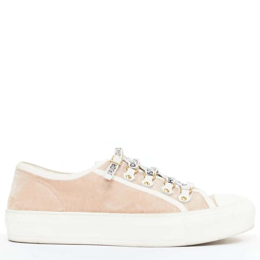 Dior WalknDior Pink Velvet Good condition - Back View