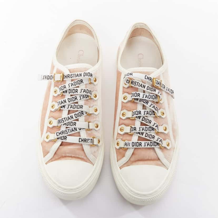 Dior WalknDior Pink Velvet Good condition - Model View